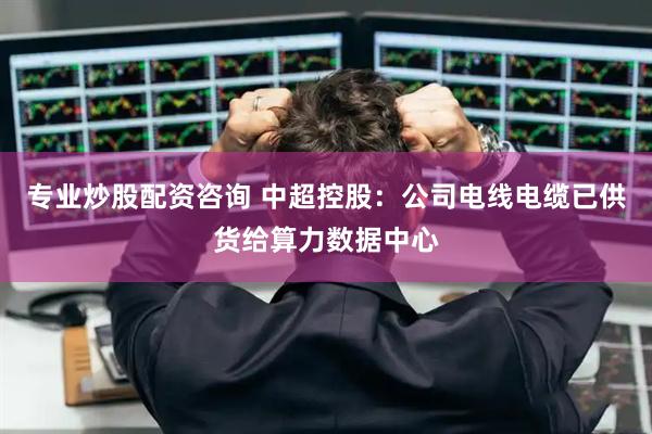 专业炒股配资咨询 中超控股：公司电线电缆已供货给算力数据中心